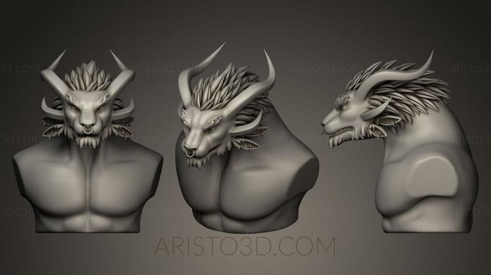 Busts of heroes and monsters (BUSTH_0314) 3D model for CNC machine